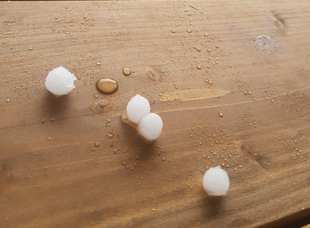 Four small ice circles